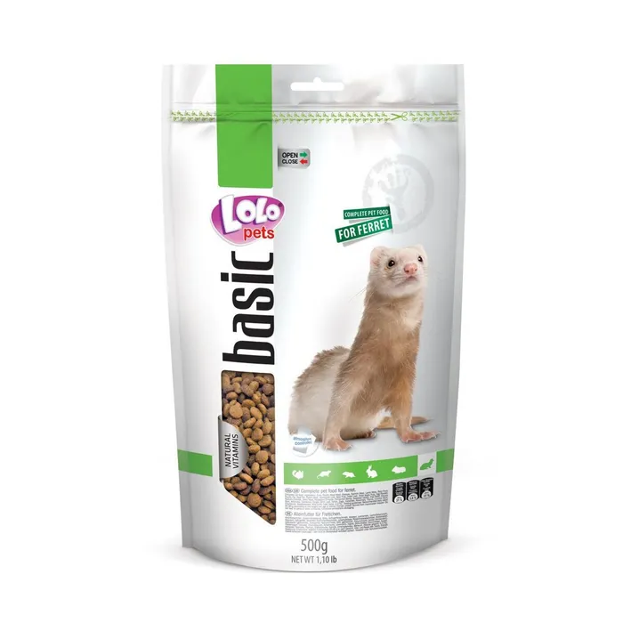 Główne zdjęcie produktu LOLO BASIC kompletní krmivo pro fretky 500 g Doypack