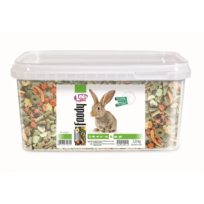Główne zdjęcie produktu LOLO BASIC kompletní krmivo pro králíky 3 L, 2 kg kyblík
