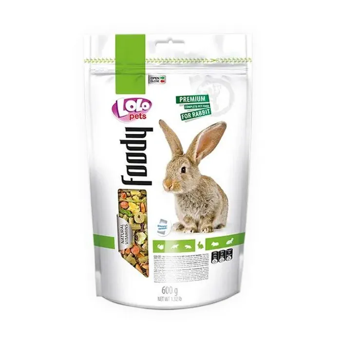 Główne zdjęcie produktu LOLO BASIC kompletní krmivo pro králíky 600 g Doypack