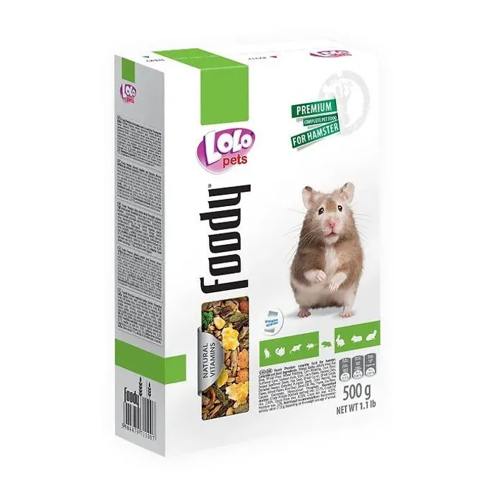Główne zdjęcie produktu LOLO BASIC kompletní krmivo pro křečky 500 g krabička