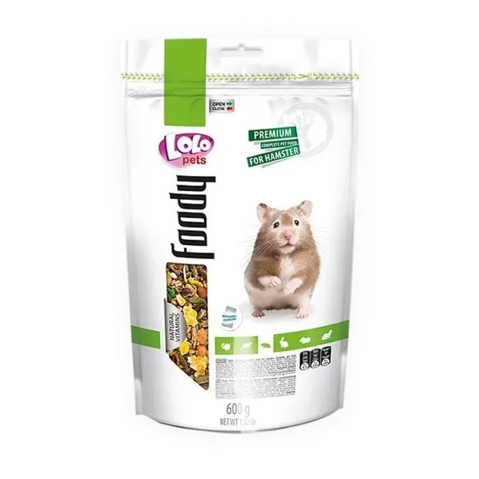 Główne zdjęcie produktu LOLO BASIC kompletní krmivo pro křečky 600 g Doypack