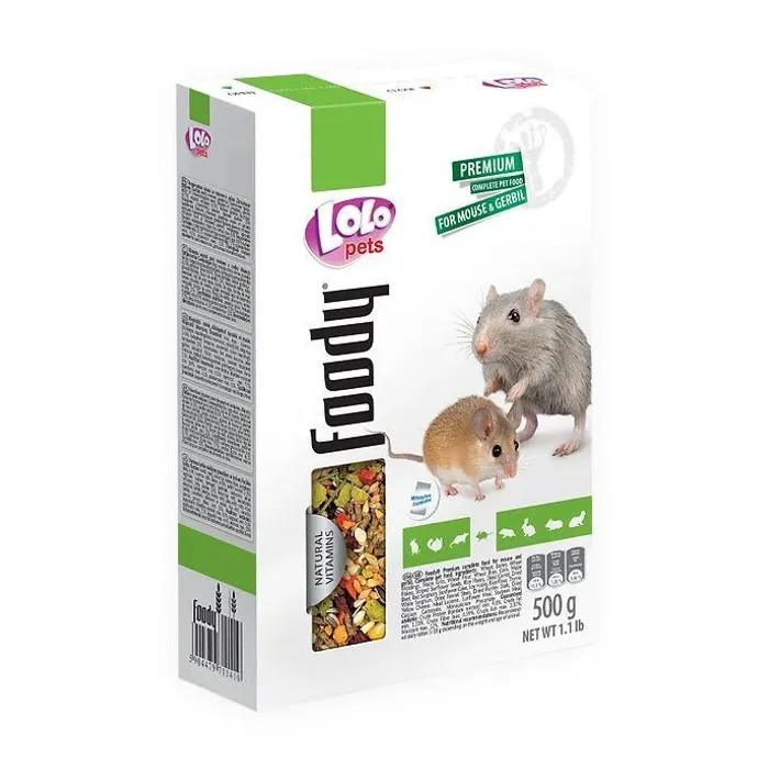 Główne zdjęcie produktu LOLO BASIC kompletní krmivo pro myši 500 g krabička