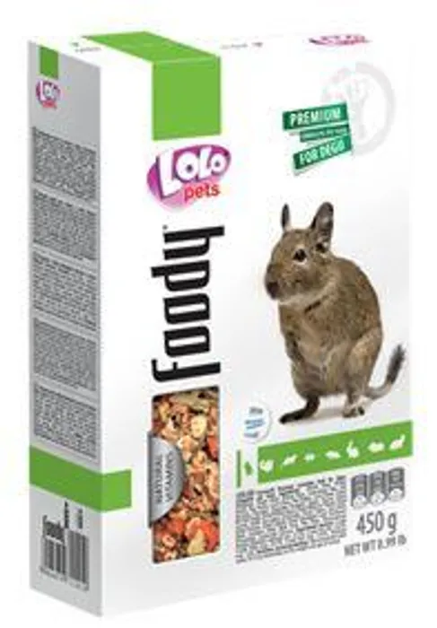 Główne zdjęcie produktu LOLO BASIC kompletní krmivo pro osmáky degu 450 g krabička