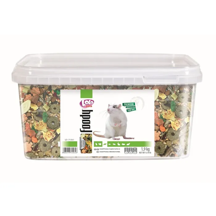 Główne zdjęcie produktu LOLO BASIC kompletní krmivo pro potkany 3 L, 1,9 kg kyblík