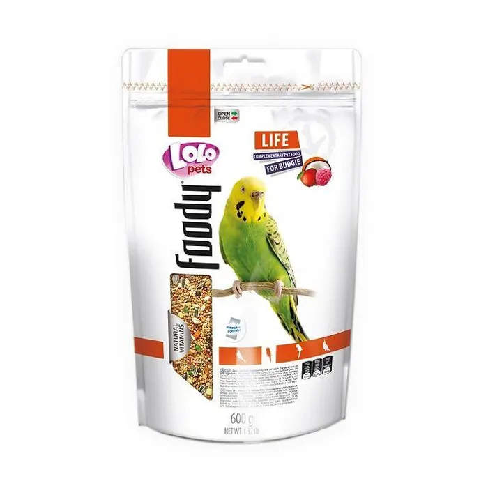 Główne zdjęcie produktu LOLO BASIC ovocné krmivo pro andulky 600 g Doypack