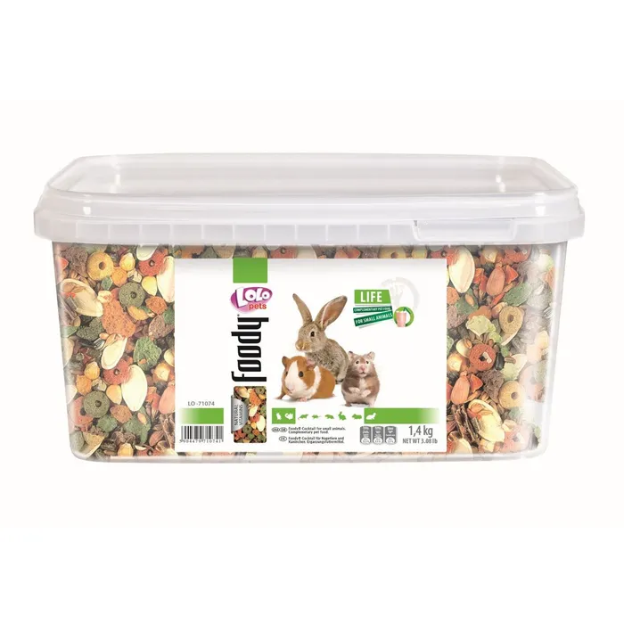 Główne zdjęcie produktu LOLO - exotik mix kompl. krmivo pro hlodavce kyblík 1,4 kg