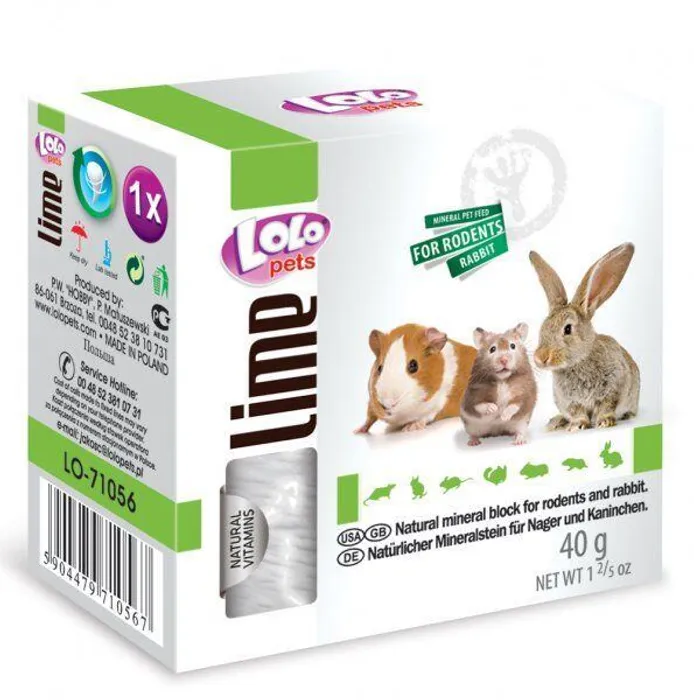 Główne zdjęcie produktu LOLO přírodní minerální kámen pro hlodavce 40 g