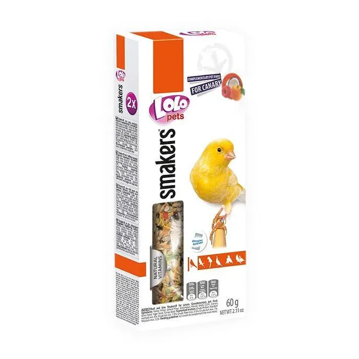 Główne zdjęcie produktu LOLO SMAKERS 2 klasy ovocné pro kanáry 60 g