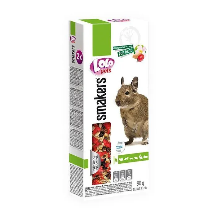 Główne zdjęcie produktu LOLO SMAKERS 2 klasy s ovocem a ořechy pro osmáky degu 90 g