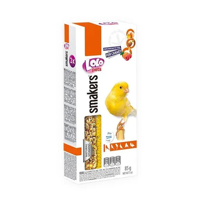 Główne zdjęcie produktu LOLO SMAKERS MIX 3 klasy mix (ovoce,med,vejce) kanár 85 g
