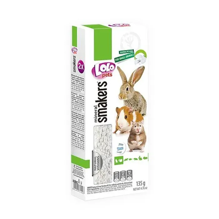 Główne zdjęcie produktu LOLO SMAKERS přírodní vápenná tyčinka pro hlodavce a králíky 135 g