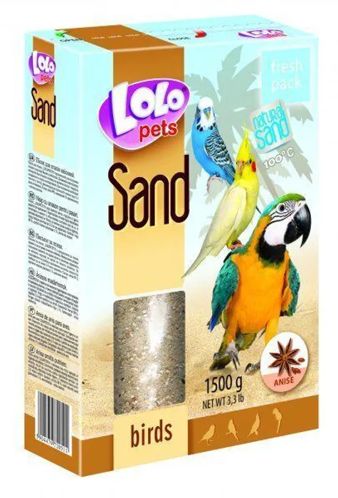 Główne zdjęcie produktu LOLOpets anýzový písek pro ptáky 1500 g