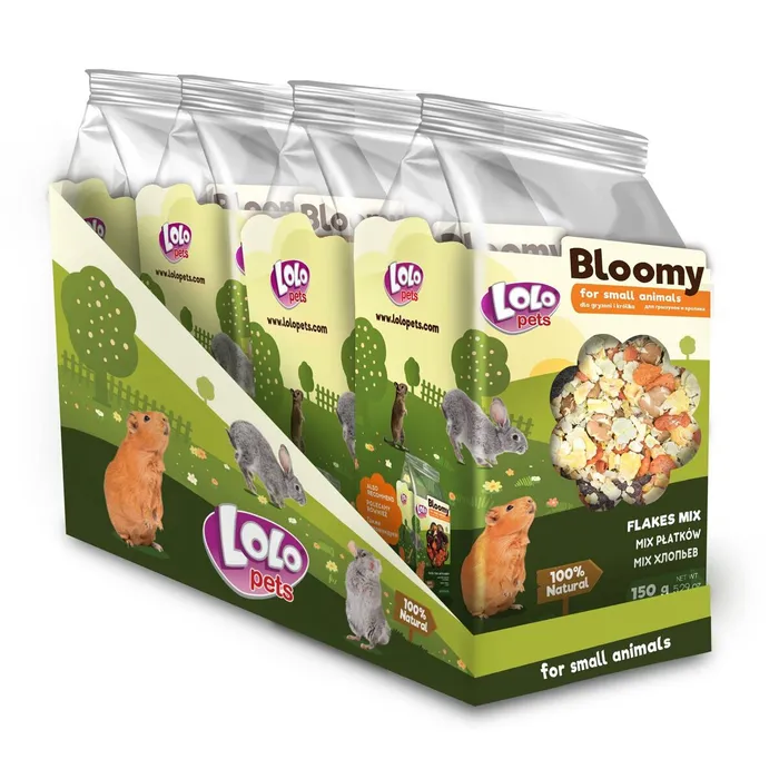 Główne zdjęcie produktu LOLOPets BLOOMY mix vloček pro hlodavce 150 g