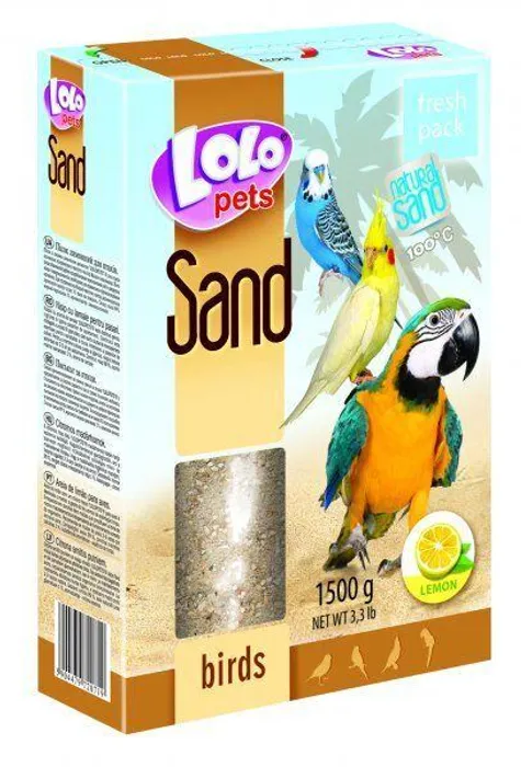 Główne zdjęcie produktu LOLOpets citrónový písek pro ptáky 1500 g