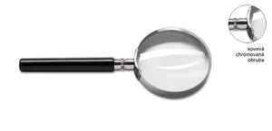 Szkło powiększające CONCORDE - średnica 75mm, metalowa ramka