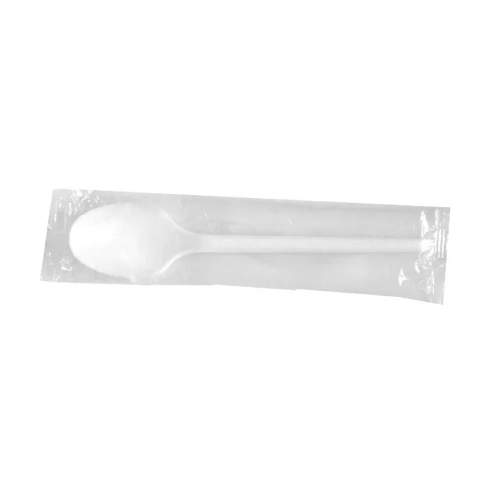 Główne zdjęcie produktu Lžíce bílá 16,5 cm hygienicky balená [100 ks]