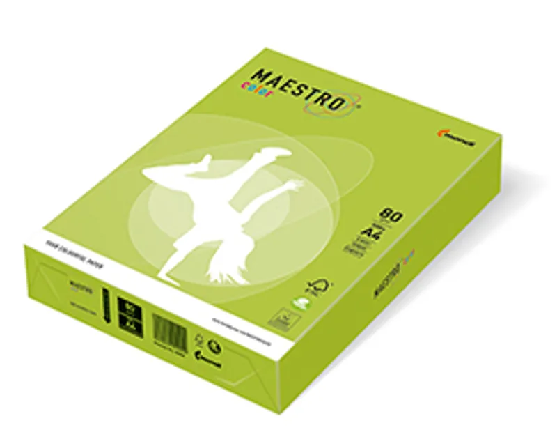 Główne zdjęcie produktu MAESTRO color INTENSIV 80g 500 listů Lime Green - LG46