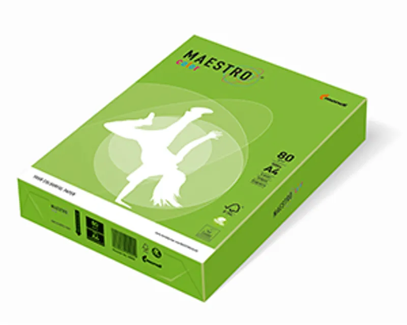 Główne zdjęcie produktu MAESTRO color INTENSIV 80g 500 listů Spring Green - MA42