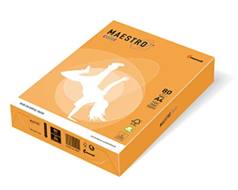 Główne zdjęcie produktu MAESTRO color NEON 80g 500 listů Neon Orange - NEOOR