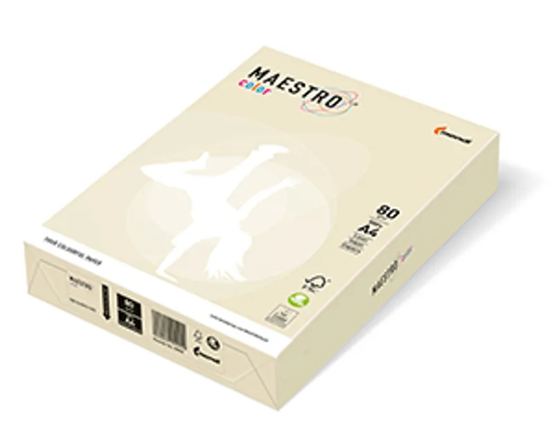 Główne zdjęcie produktu MAESTRO color PASTELL 80g 500 listů Vanilla - BE66