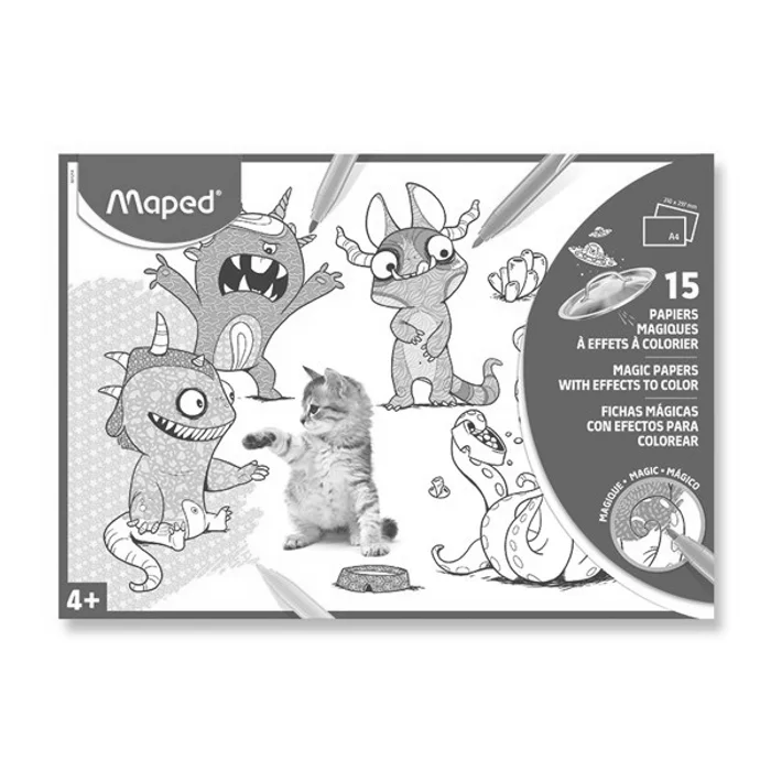 Główne zdjęcie produktu Magické omalovánky Maped A4, mix motivů