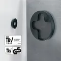 Magnetická skleněná tabule, 91x46 cm, SIGEL,  "Artverum® ",  černá