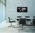 Magnetická skleněná tabule "Artverum®", mapa světa, 91x46cm, SIGEL