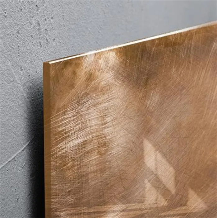 Główne zdjęcie produktu Magnetická skleněná tabule "Artverum®", použitý bronz, 91x46cm, SIGEL