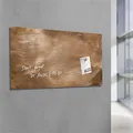 Magnetická skleněná tabule "Artverum®", použitý bronz, 91x46cm, SIGEL
