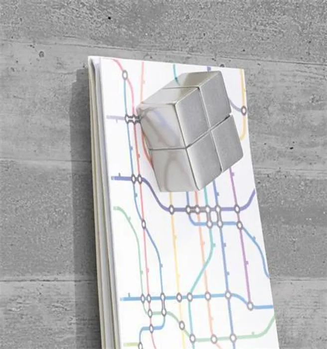 Główne zdjęcie produktu Magnetická skleněná tabule "Artverum® ", textura betonu, 91x46cm, SIGEL