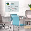 Następne zdjęcie produktu Magnetická skleněná tabule, bílá, 120x90 cm, BE!BOARD
