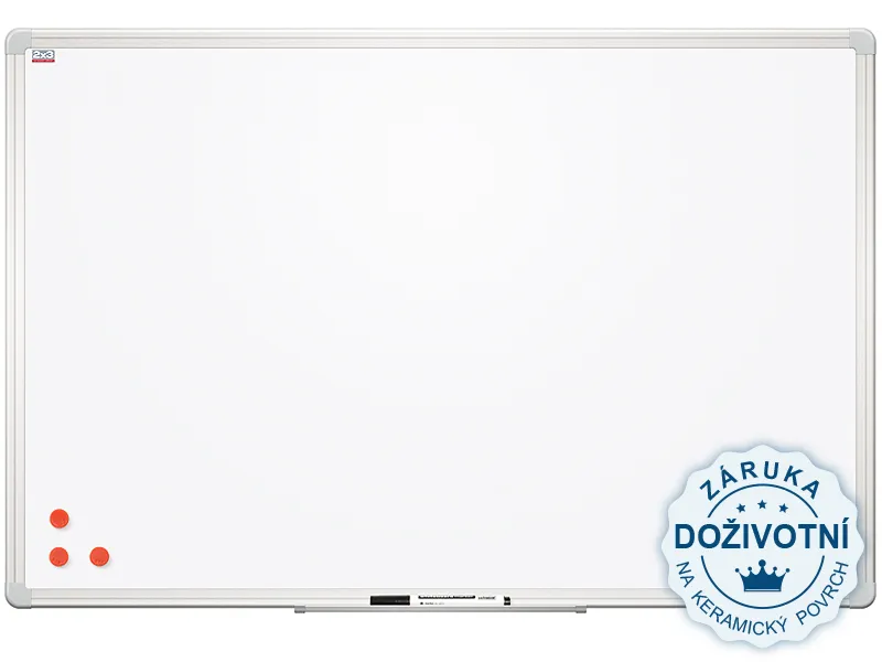 Główne zdjęcie produktu Magnetická tabule Ceramic Premium- keramický povrch, hliníkový rám 260x120 cm