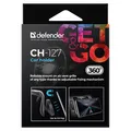 Magnetyczny uchwyt na telefon CH-127 Defender do samochodu, ventGrip, czarno-srebrny, plastik, na wentyl