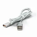 USB kabel (2.0), USB A M - magnetyczna końcówka, 1m, srebrny, yy