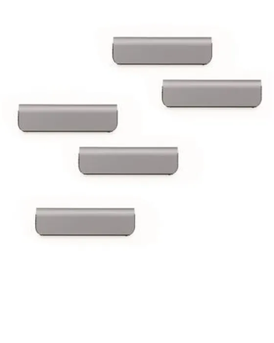 Główne zdjęcie produktu Magnetický klip "DURAFIX CLIP", samolepicí, stříbný, 60 mm, 5 ks/bal., DURABLE