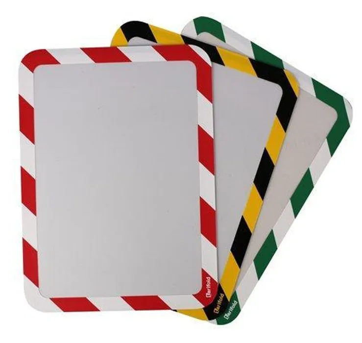 Główne zdjęcie produktu Magnetický obal "Magneto Safety", zelená-bílá, A4, TARIFOLD [2 ks]