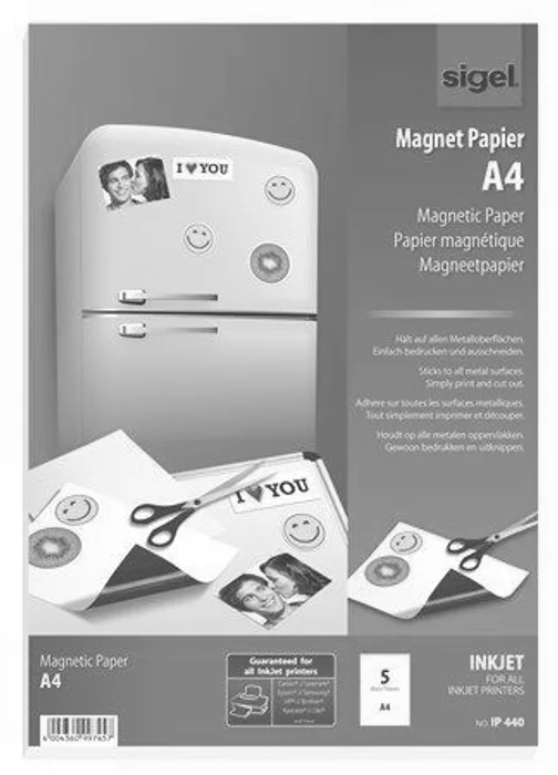 Główne zdjęcie produktu Magnetický papír, SIGEL