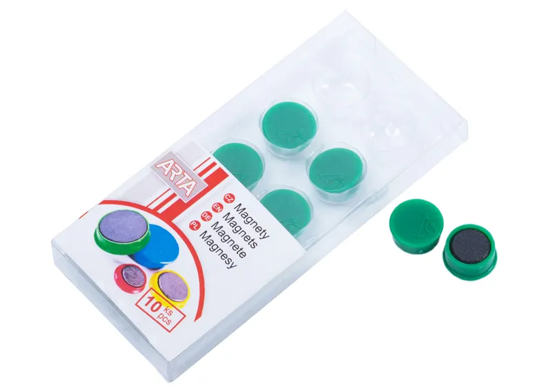 Główne zdjęcie produktu Magnety ARTA průměr 16mm, zelené (10ks v balení)