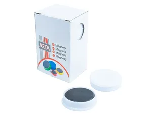Magnesy ARTA średnica 30mm, białe (10 szt. w opakowaniu)