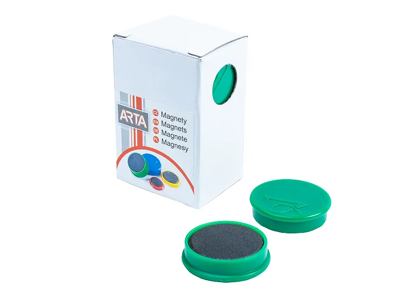 Główne zdjęcie produktu Magnety ARTA průměr 30mm, zelené (10ks v balení)