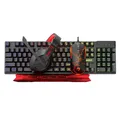 Następne zdjęcie produktu Marvo CM409 EN, zestaw klawiatura mysz dla gracza, podkładka, klawiatura, US, do gry, membranowa rodzaj przewodowa (USB), czarna,
