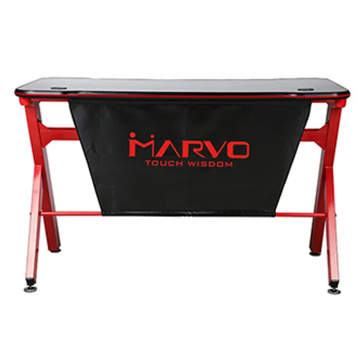 Główne zdjęcie produktu Marvo Herní stůl DE-03 120 x 66 cm, 73 cm, podsvícený