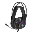 Marvo HG8935, słuchawki z mikrofonem, regulacja głośności, czarna, podświetlona, USB