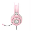 Następne zdjęcie produktu Marvo HG8936, słuchawki z mikrofonem, regulacja głośności, różowa, podświetlona, 3.5 mm jack + USB