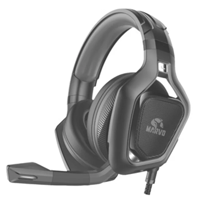 Główne zdjęcie produktu Marvo HG8960 PRO, sluchátka s mikrofonem, ovládání hlasitosti, černá, 7.1, herní