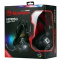 Marvo HG9015G, słuchawki z mikrofonem, regulacja głośności, czarna, USB