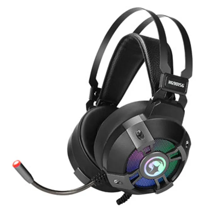 Główne zdjęcie produktu Marvo HG9015G, sluchátka s mikrofonem, ovládání hlasitosti, černá, USB