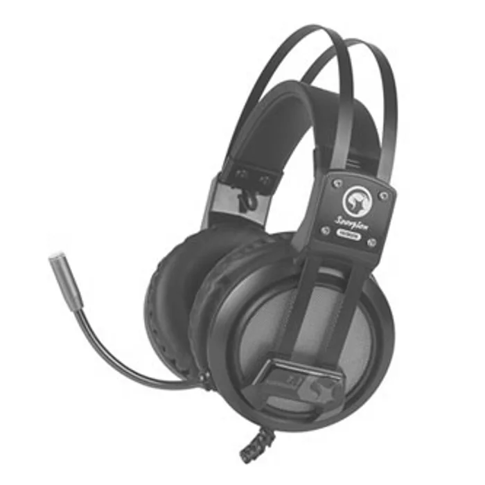 Główne zdjęcie produktu Marvo HG9028, sluchátka s mikrofonem, ovládání hlasitosti, černá, 7.1 surround (virtuálně