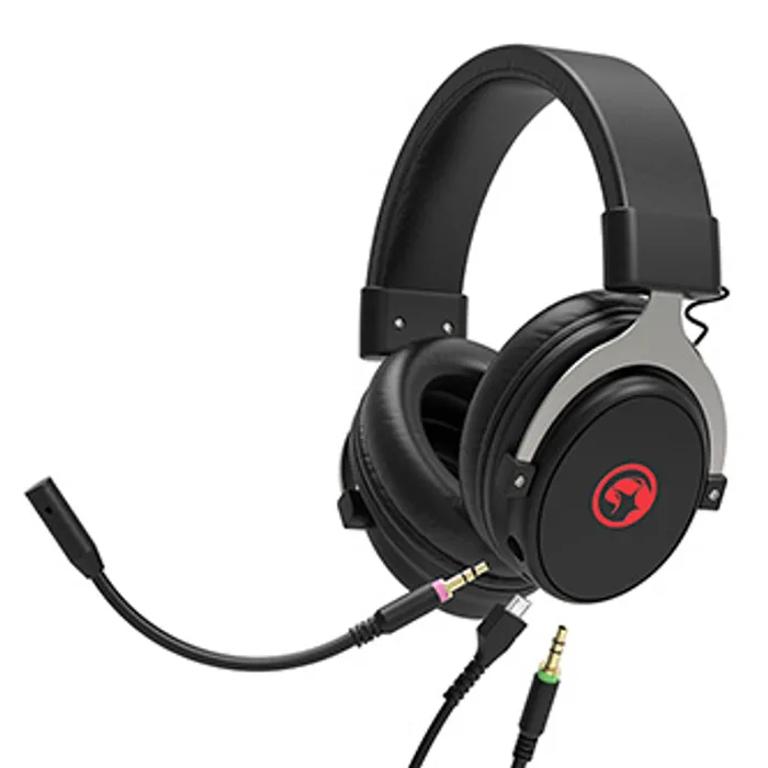 Główne zdjęcie produktu Marvo HG9052, sluchátka s mikrofonem, ovládání hlasitosti, černá, 7.1 (virtualně), červen