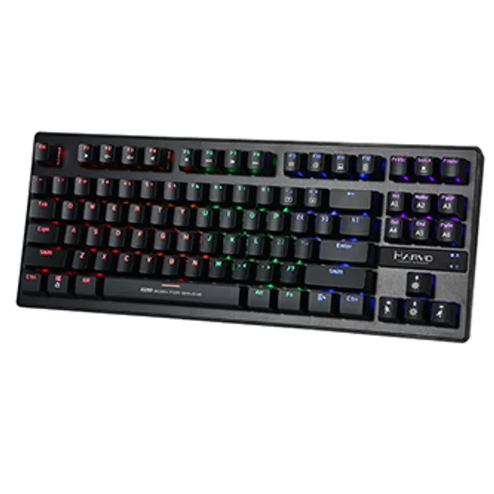 Główne zdjęcie produktu Marvo KG901, Klávesnice CZ/SK, herní, modré spínače typ drátová (USB), černá, mechanická,